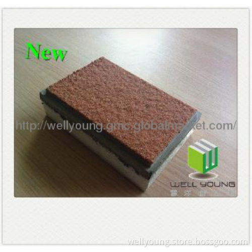 Stone look exterior wall panel